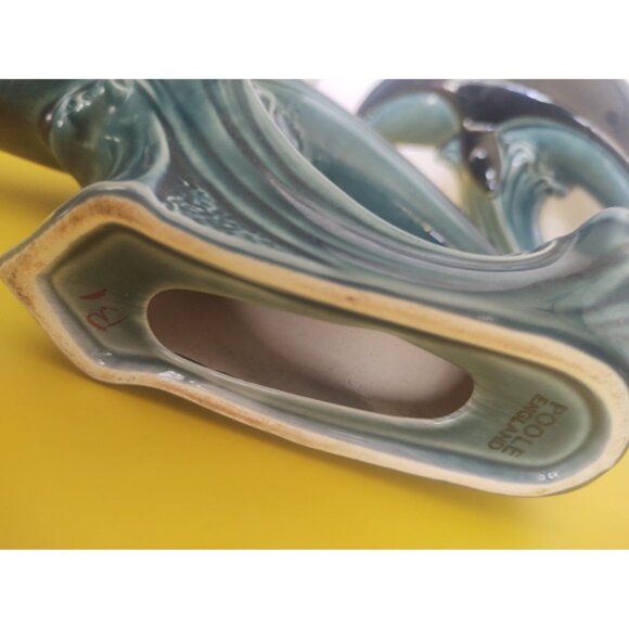 Poole England Pottery Set of 3 Dolphin Figurines Blue & Black 2 - 9" 1 - 6" - Picture 6 of 14